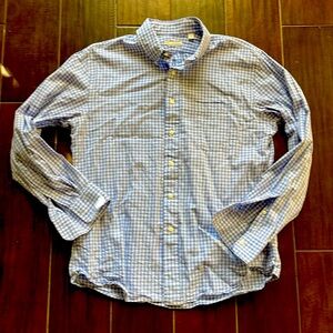 New England Shirt Company - OCBD - light blue/cornflower check - L